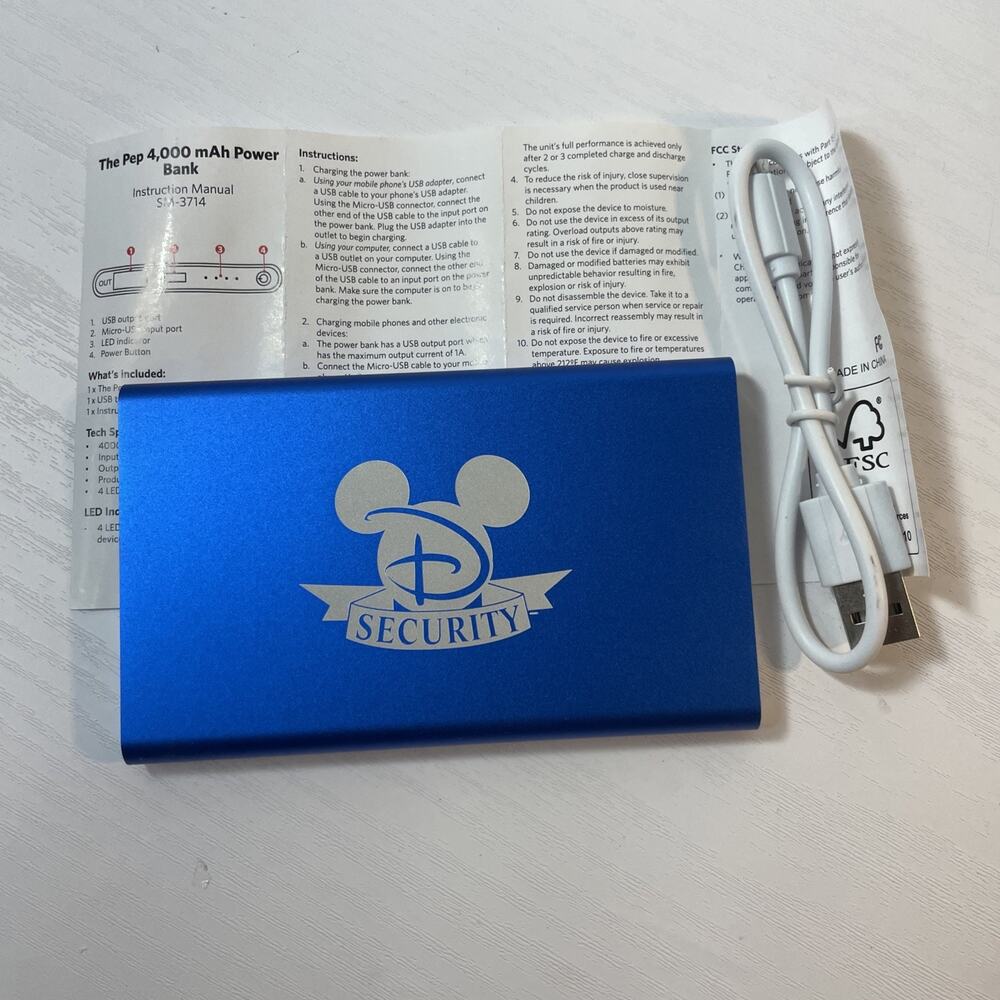 Disney 4000 mAh Portable Power Bank